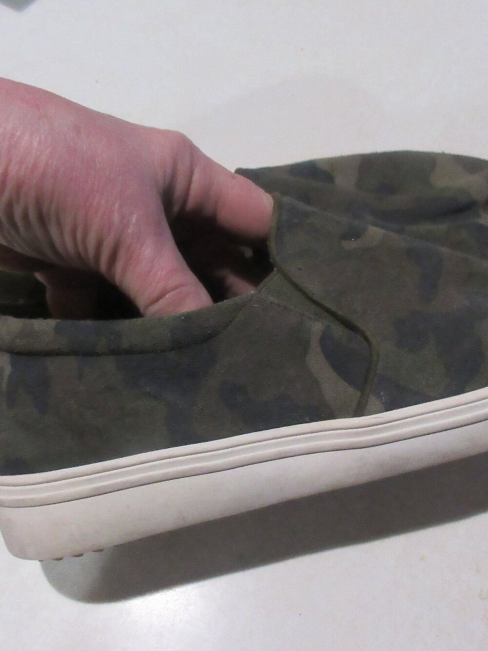 Blondo Slip-On Waterproof Sneaker with Camouflage Design, 9 shoes